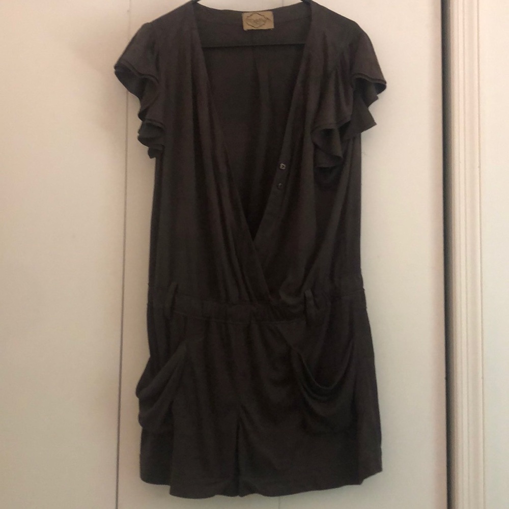 Brown Dejavu suede like jumper